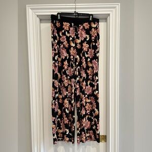 Ralph Lauren Floral Wide-Leg Tie-Waist Pants